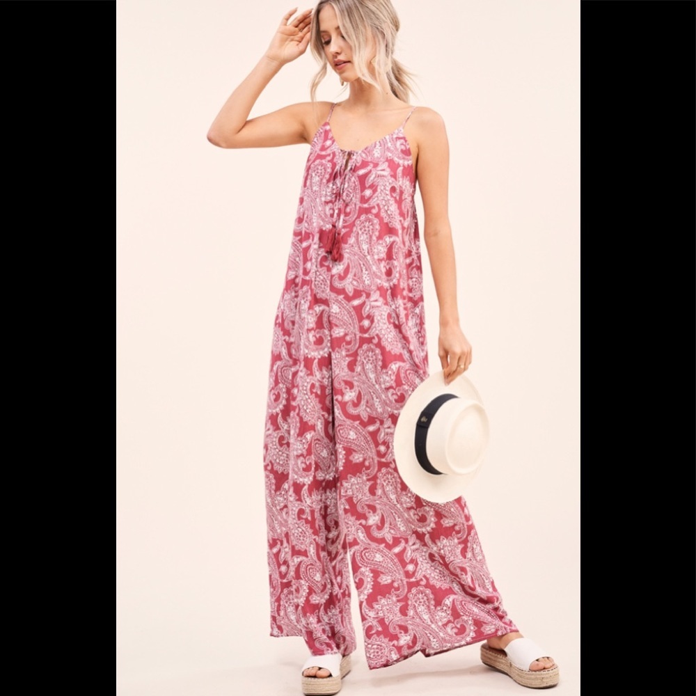 Havana jumpsuit in berry.